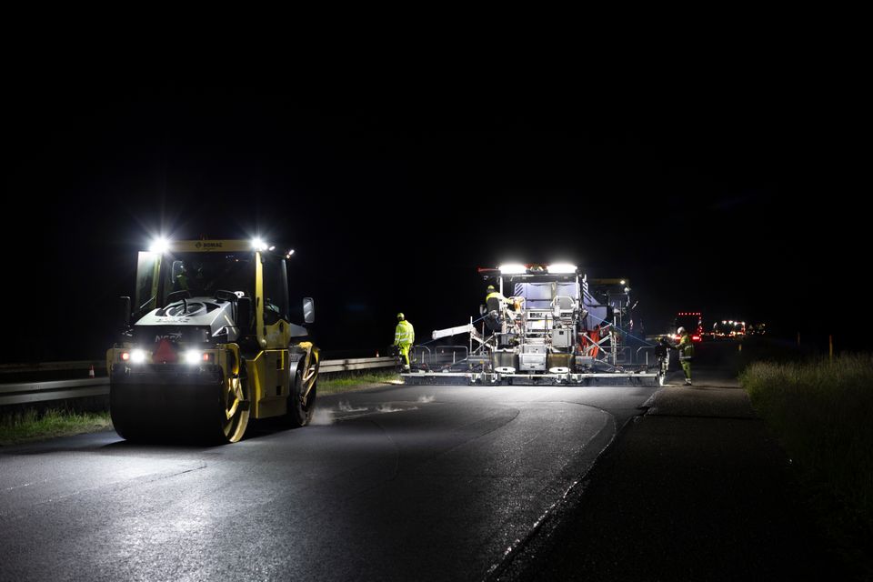 Forsøg med nye asfalttyper med lavere CO2-udledning